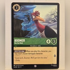 Boomer Has the Beak 76/204 Disney Lorcana Chapter 11 Winterspell TCG Card
